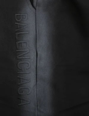Balenciaga Side Logo Embroidered Sweat Shorts
