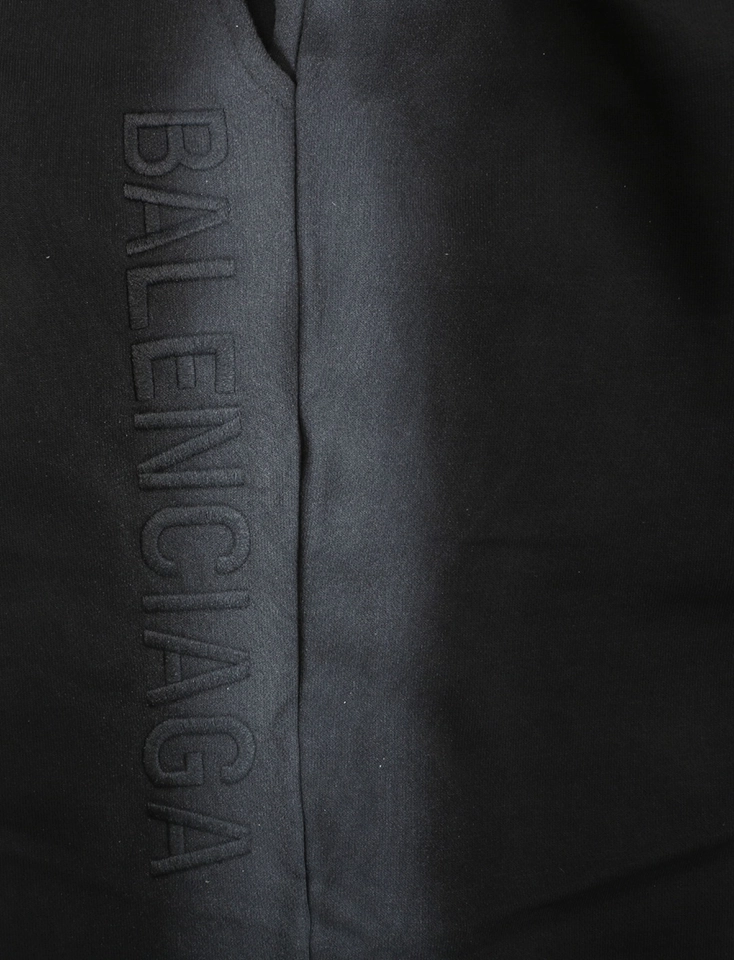 Balenciaga Side Logo Embroidered Sweat Shorts