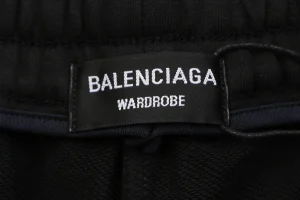 Balenciaga Side Logo Embroidered Sweat Shorts Brand label