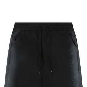 Balenciaga Side Logo Embroidered Sweat Shorts