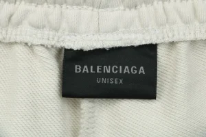 Balenciaga Small Logo Embroidered Shorts White Brand