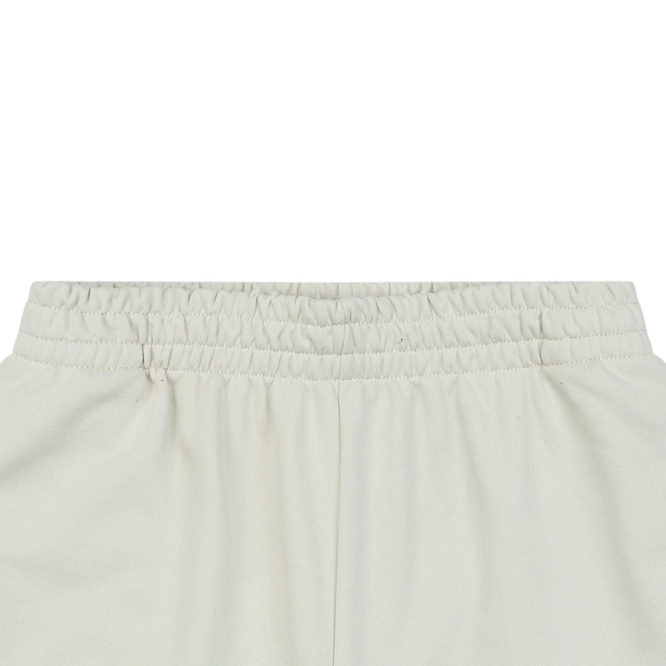 Balenciaga Small Logo Embroidered Shorts White