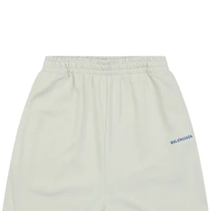 Balenciaga Small Logo Embroidered Shorts White