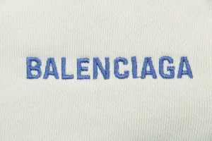 Balenciaga Small Logo Embroidered Shorts White Brand