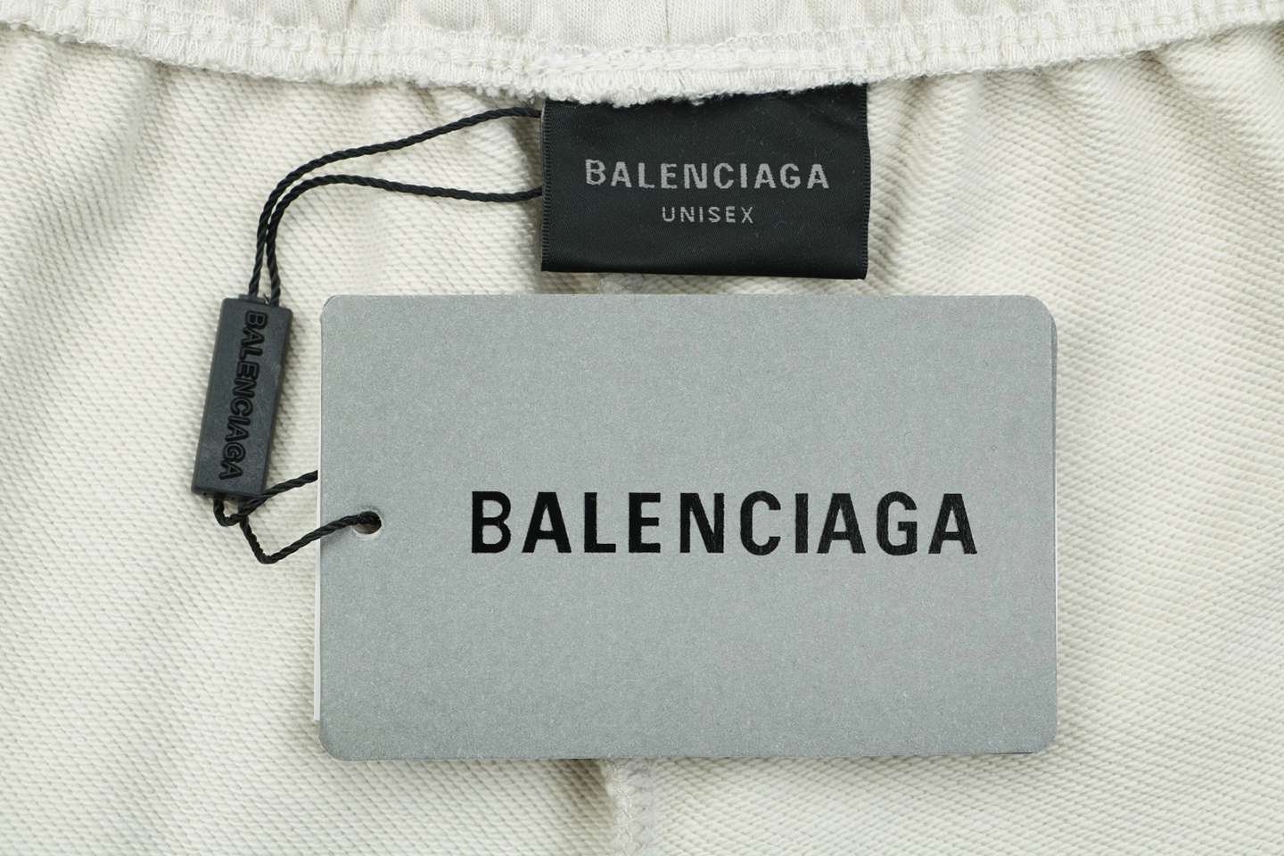 Balenciaga Small Logo Embroidered Shorts White Brand label