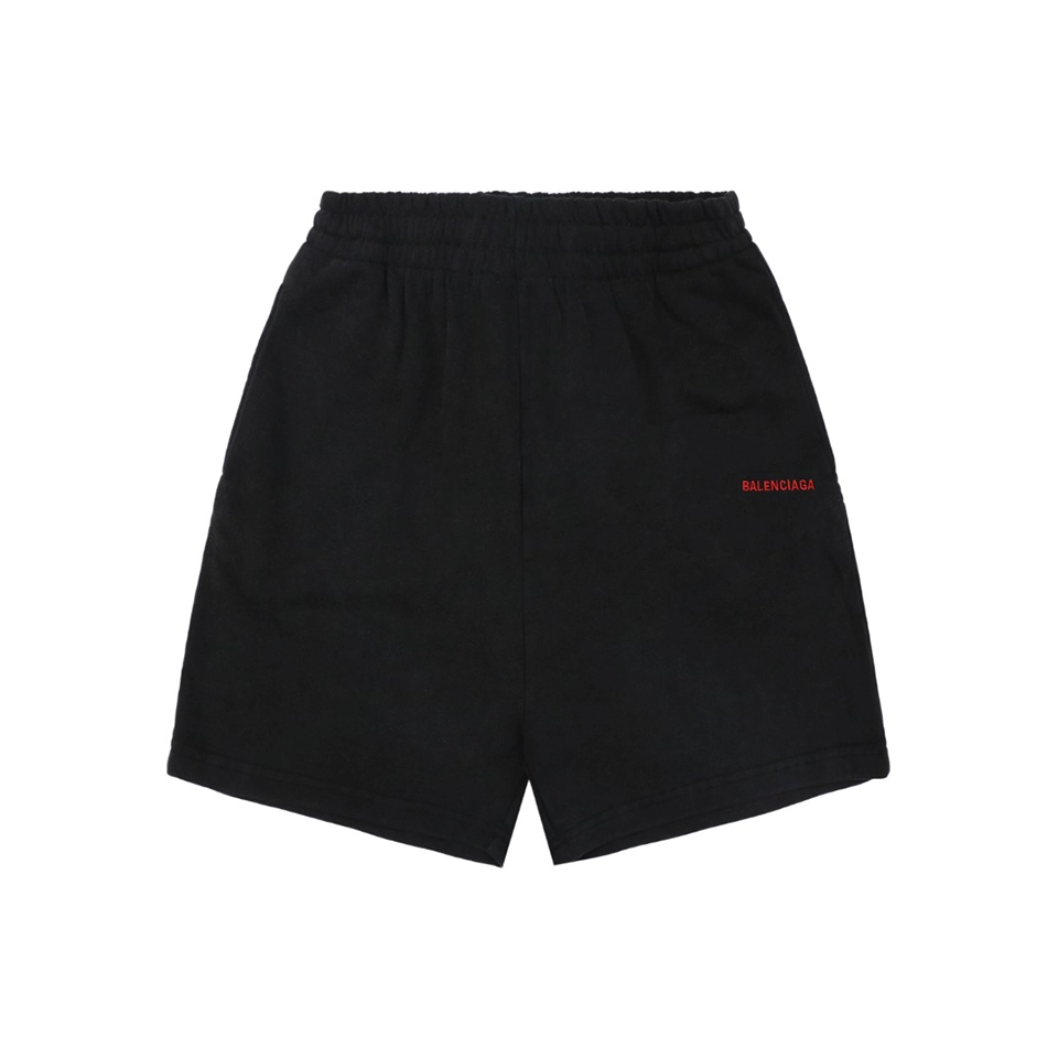 Balenciaga Small Logo Embroidered Shorts Front view