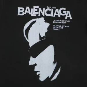 Balenciaga Sunglasses Portrait Graphic T-Shirt Front Print