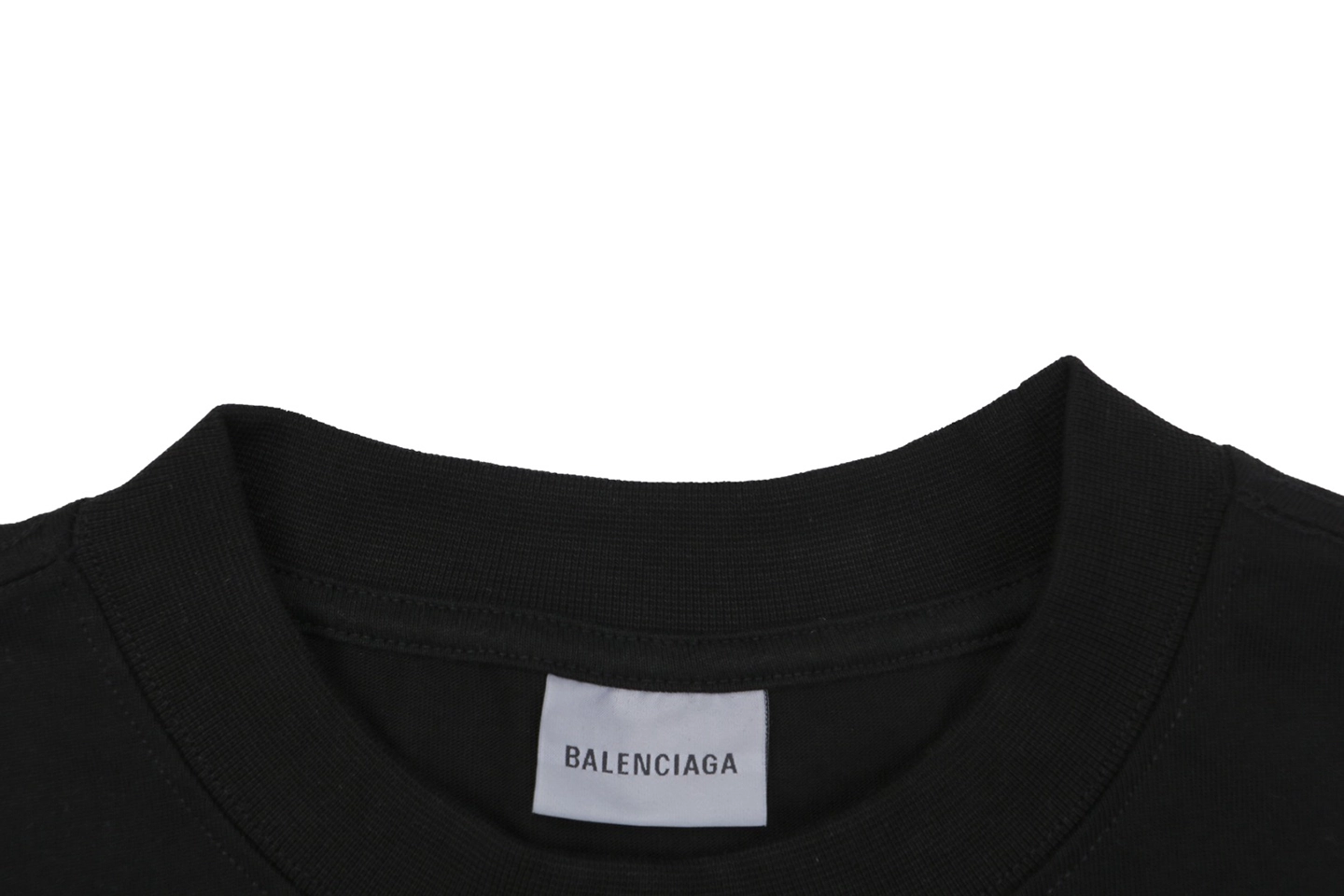 Balenciaga Sunglasses Portrait Graphic T-Shirt Collar