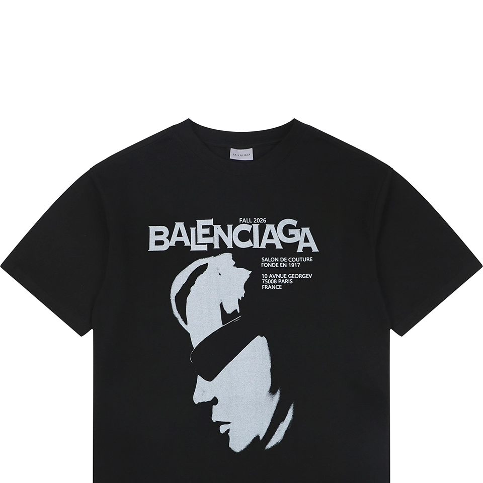 Balenciaga Sunglasses Portrait Graphic T-Shirt