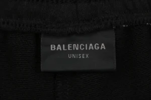 Balenciaga Tape Logo Sweat Shorts Brand label
