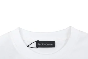 Balenciaga WFP Logo Print T-Shirt Collar