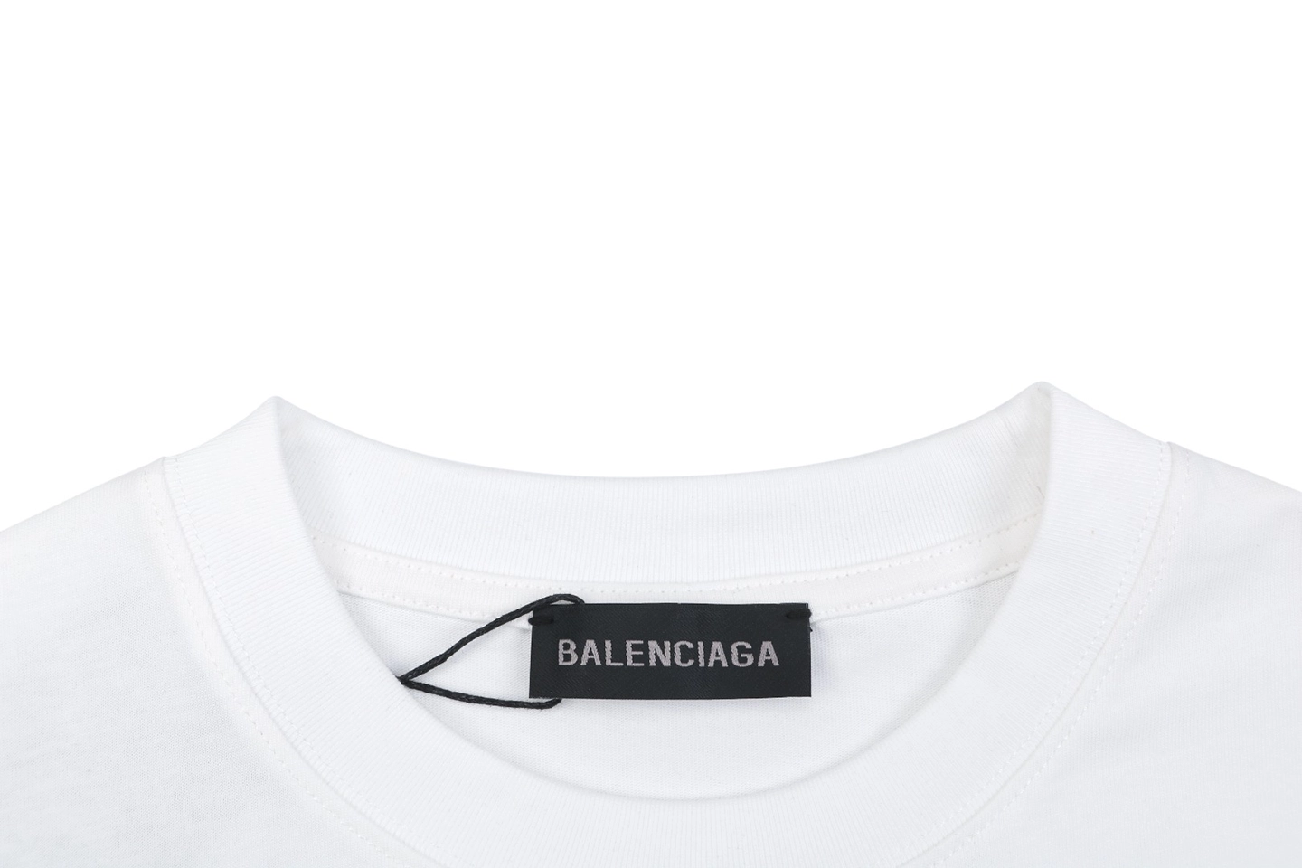 Balenciaga WFP Logo Print T-Shirt Collar
