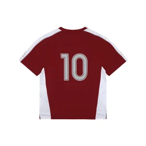 Balenciaga Wheat Crest Football Jersey T-Shirt Red Back view