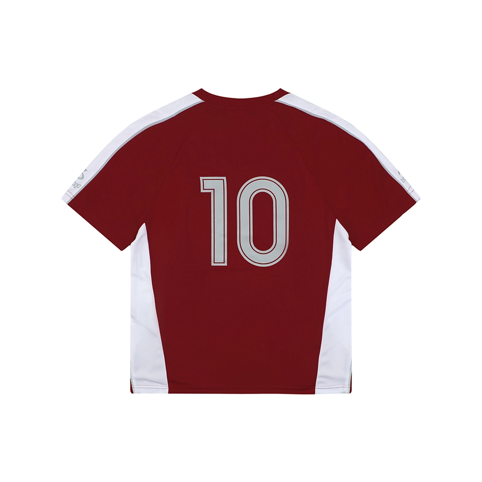Balenciaga Wheat Crest Football Jersey T-Shirt Red Back view