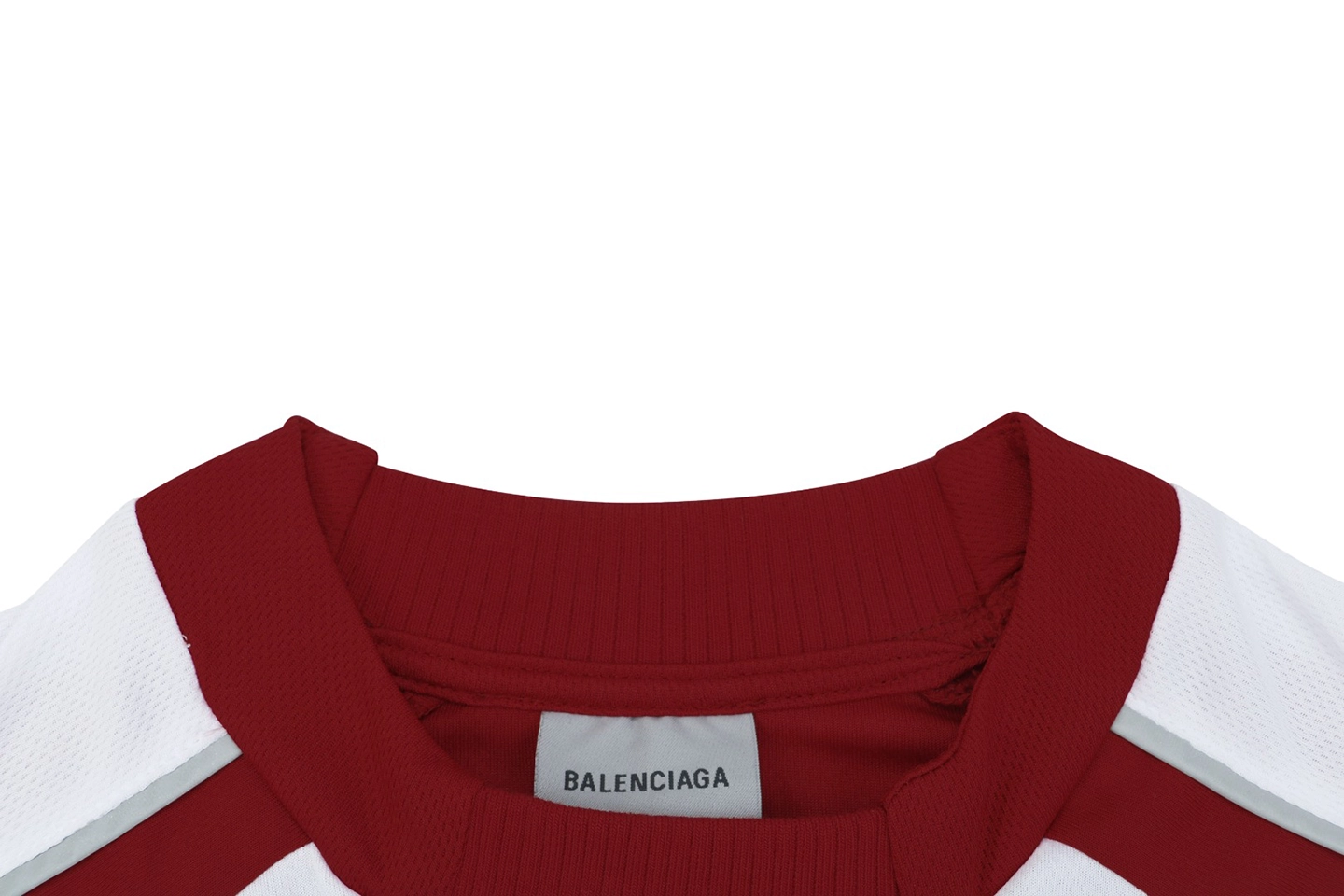 Balenciaga Wheat Crest Football Jersey T-Shirt Red Collar