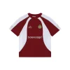 Blcg Wheat Crest Football Jersey T-Shirt (Red/Navy)