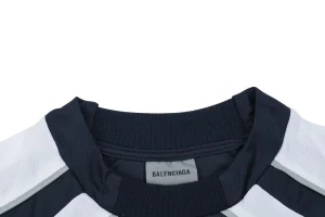 Balenciaga Wheat Crest Football Jersey T-Shirt Navy Collar
