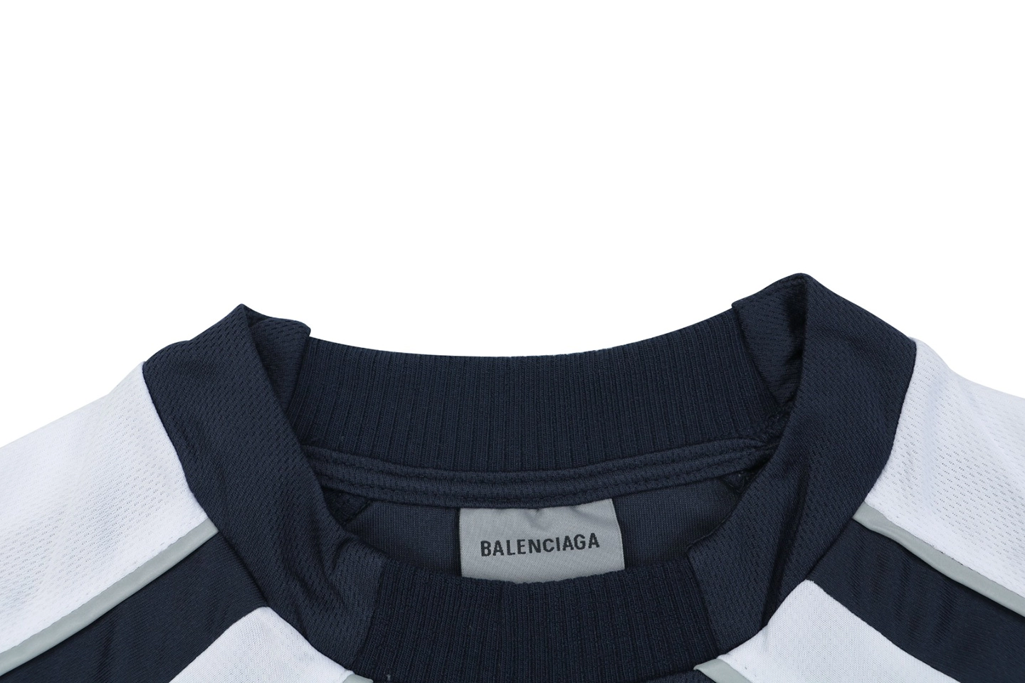 Balenciaga Wheat Crest Football Jersey T-Shirt Navy Collar