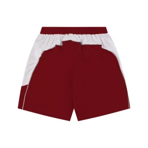 Balenciaga Wheat Crest Football Shorts Red Back view