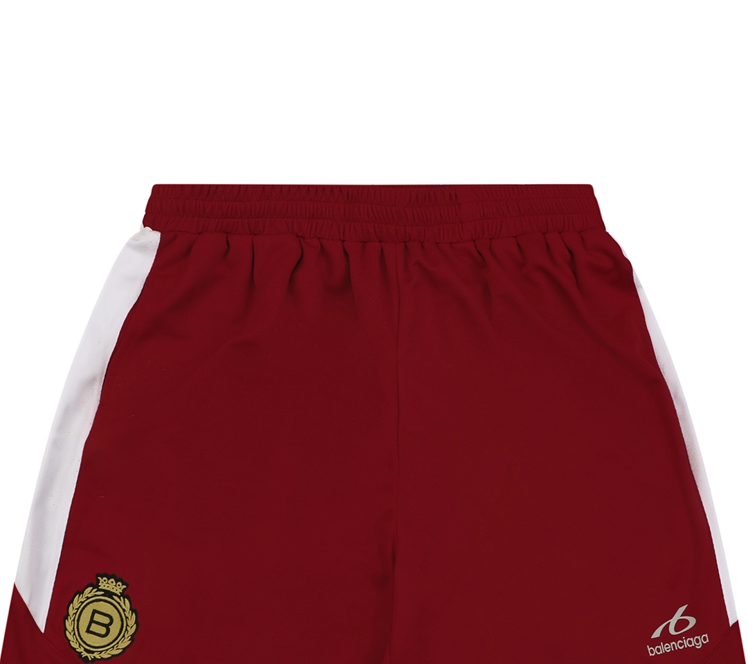 Balenciaga Wheat Crest Football Shorts Red
