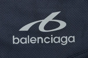 Balenciaga Wheat Crest Football Shorts Navy Brand