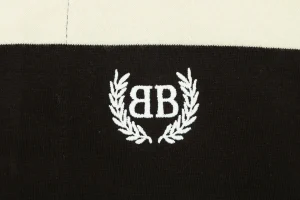 Balenciaga Wheat Double-B Striped Polo Shirt Brand