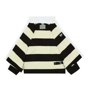 Balenciaga Wheat Double-B Striped Polo Shirt Lining