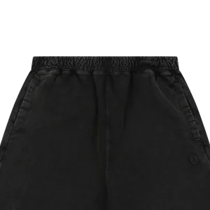 Bape Ape Head Embroidered Logo Sweat Shorts Black