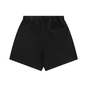 Bape Ape Head Embroidered Logo Sweat Shorts Black Back view
