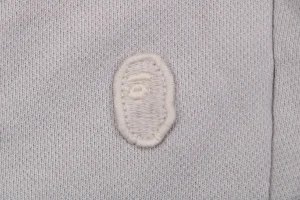 Bape Ape Head Embroidered Logo Sweat Shorts Grey Brand