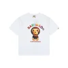 Bape Baby Milo Graphic Print T-Shirt (White/Black)