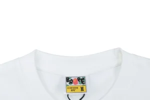 Bape Baby Milo Samurai Graphic T-Shirt White Collar