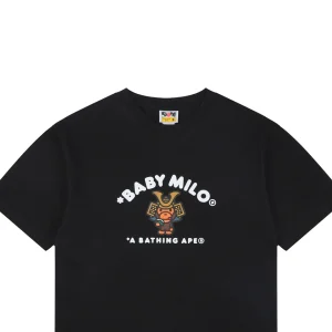 Bape Baby Milo Samurai Graphic T-Shirt Black