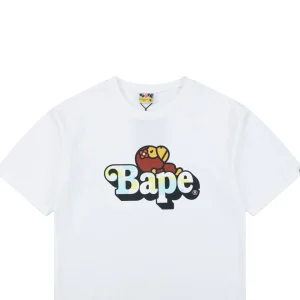 Bape Floral Ape Logo Graphic T-Shirt