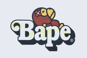 Bape Floral Ape Logo Graphic T-Shirt Front Print