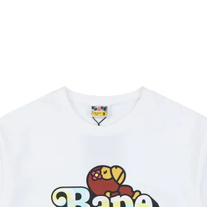 Bape Floral Ape Logo Graphic T-Shirt