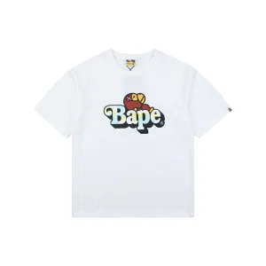 Bape Floral Ape Logo Graphic T-Shirt Front view