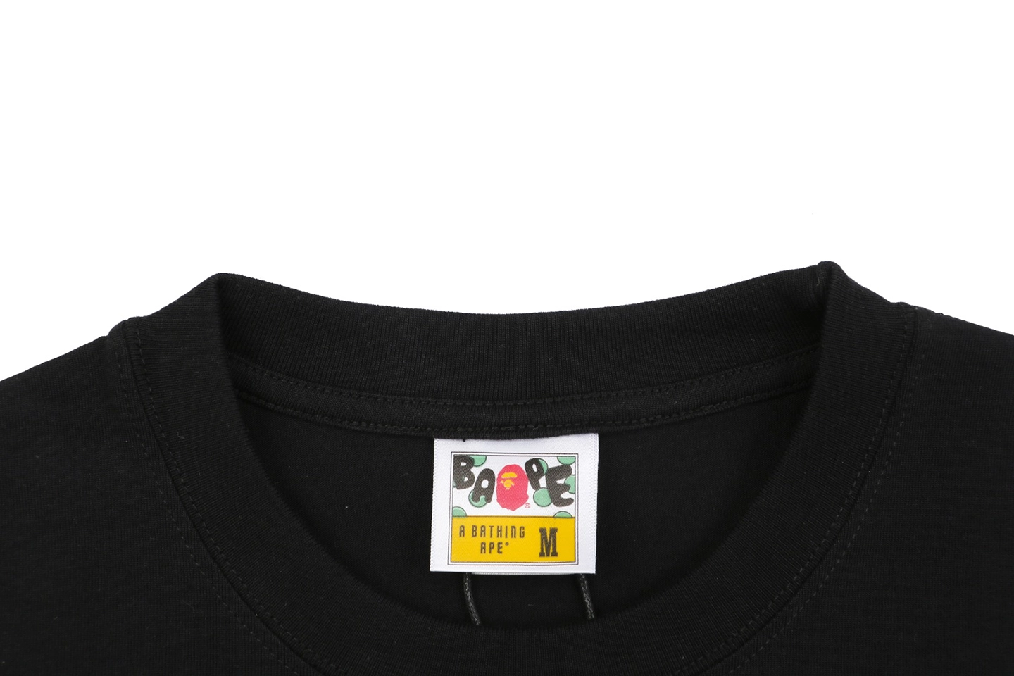Bape Military Ape Head Graphic T-Shirt Black Collar