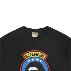 Bape Military Ape Head Graphic T-Shirt Black