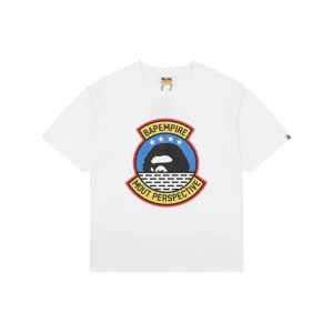 Bape Military Ape Head Graphic T-Shirt White Front view