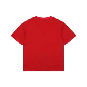 Bape Rhinestone Ape Head Graphic T-Shirt Red Back view