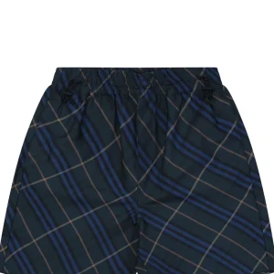 Burberry Blue Tartan Nylon Shorts