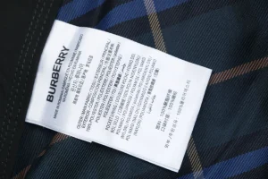 Burberry Blue Tartan Nylon Shorts Wash label