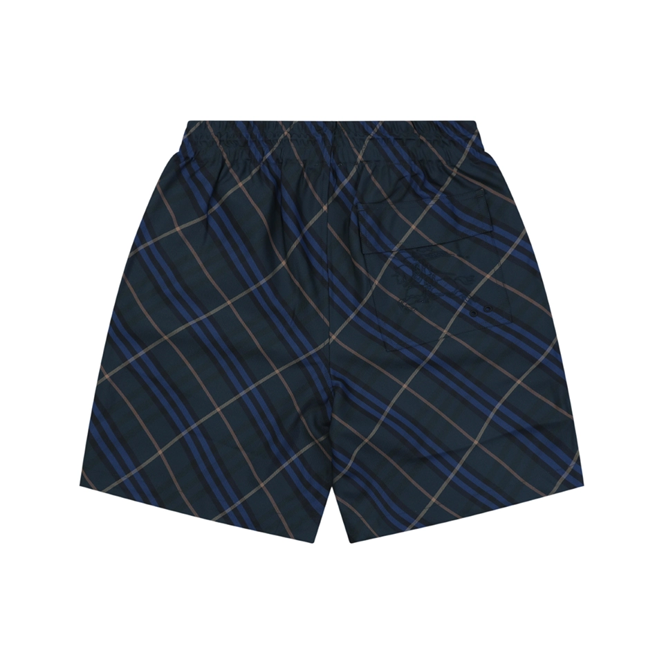 Burberry Blue Tartan Nylon Shorts9.jpg