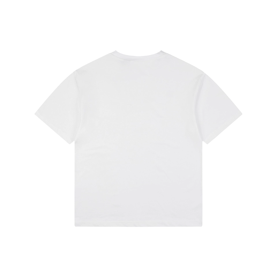 Burberry Check Flag Embroidered T-Shirt White Back view