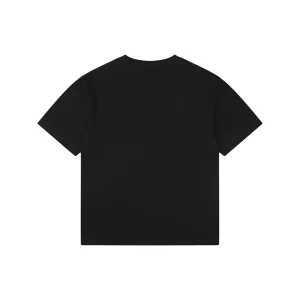 Burberry Check Flag Embroidered T-Shirt Black Back view