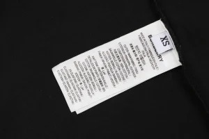 Burberry Check Knight Emblem T-Shirt Black Wash label