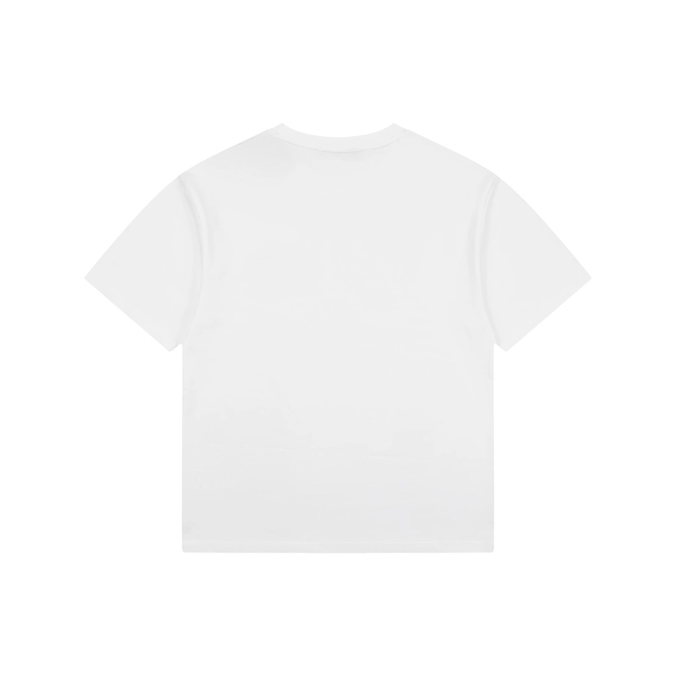 Burberry Check Knight Emblem T-Shirt White Back view