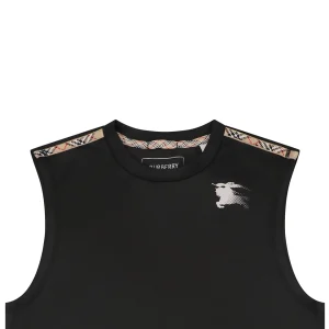 Burberry Check Shoulder Equestrian Knight Tank Top