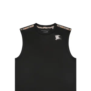 Burberry Check Shoulder Equestrian Knight Tank Top